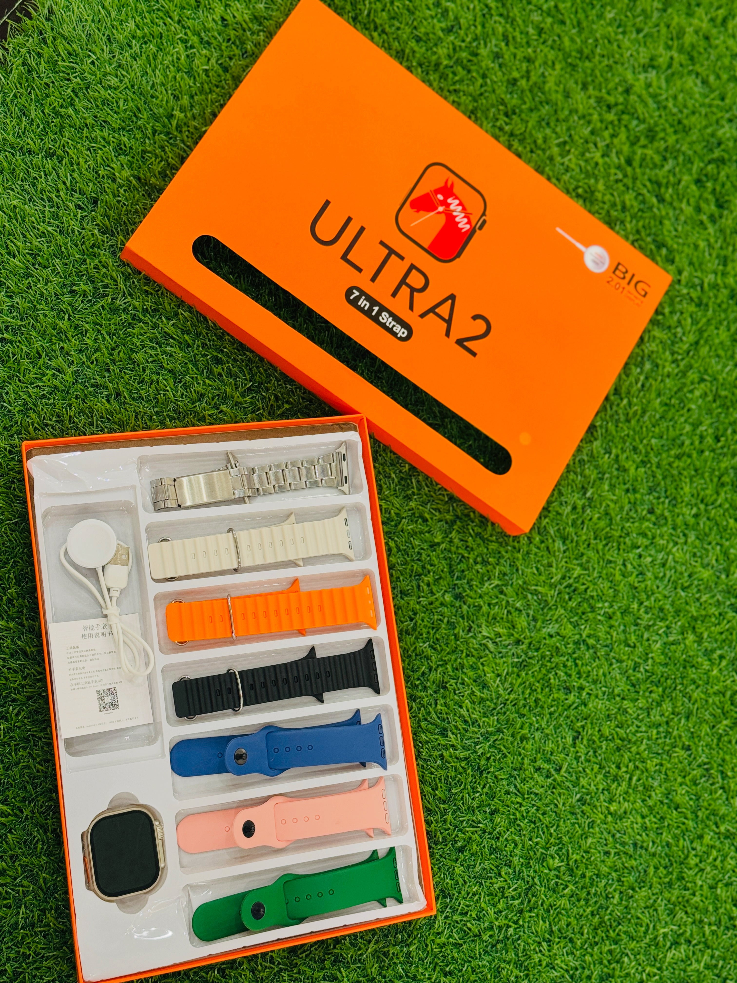 “Stylish ULTRA 2 smartwatch set 💥 7 straps, 1 vibe ⌚🔥”