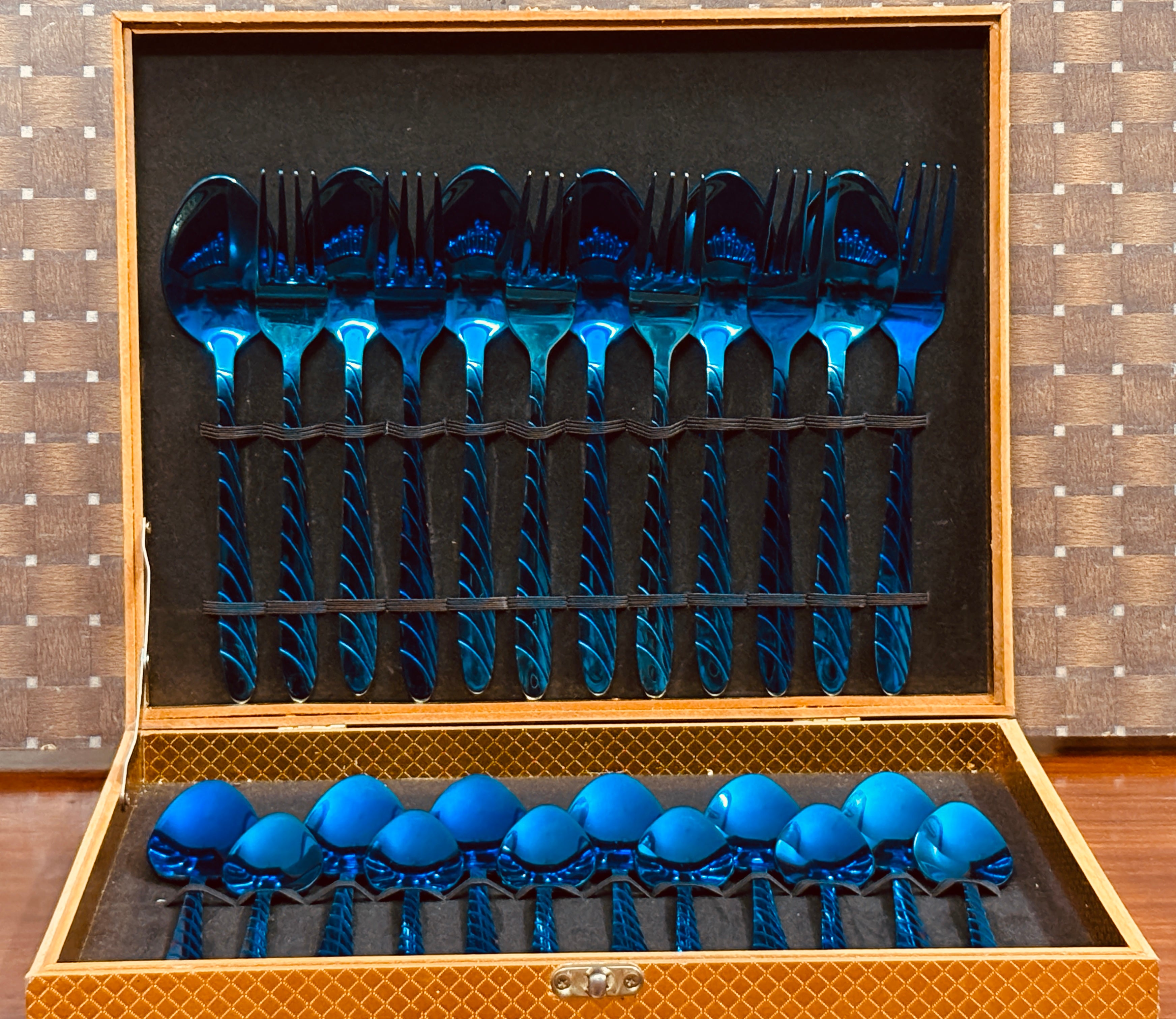 Blue Cutlery Set