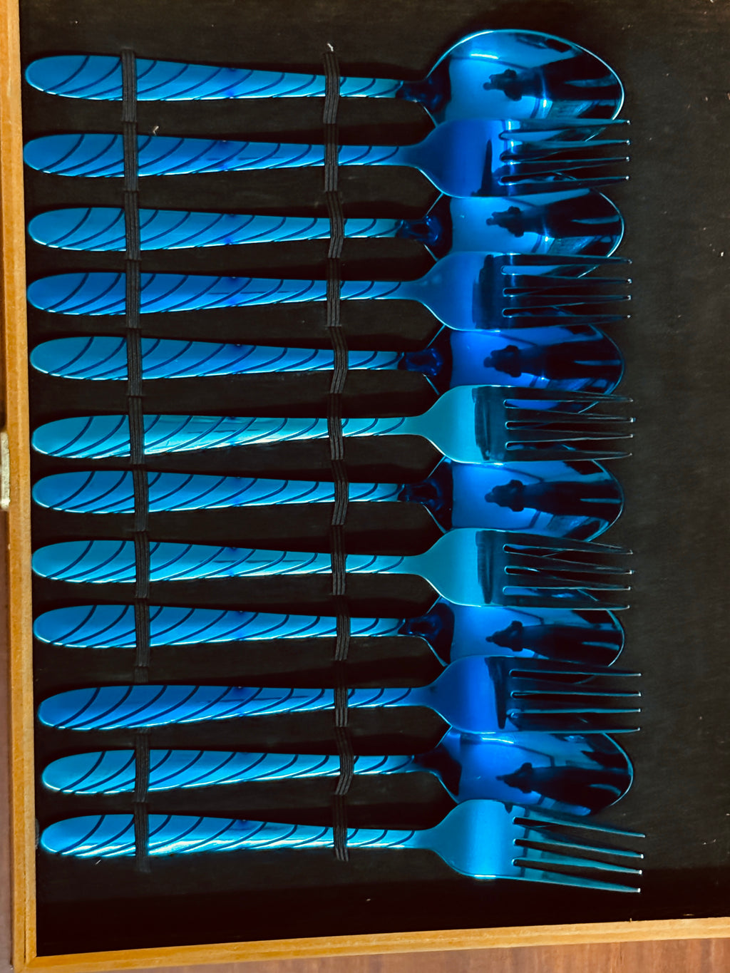 Blue Cutlery Set