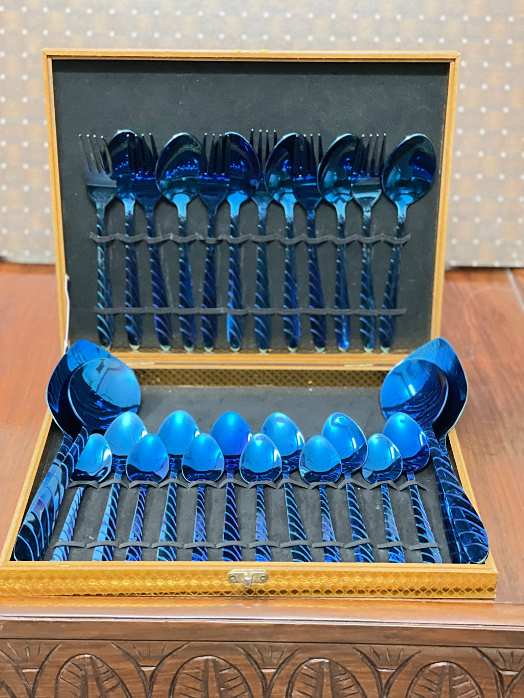 Blue Cutlery Set