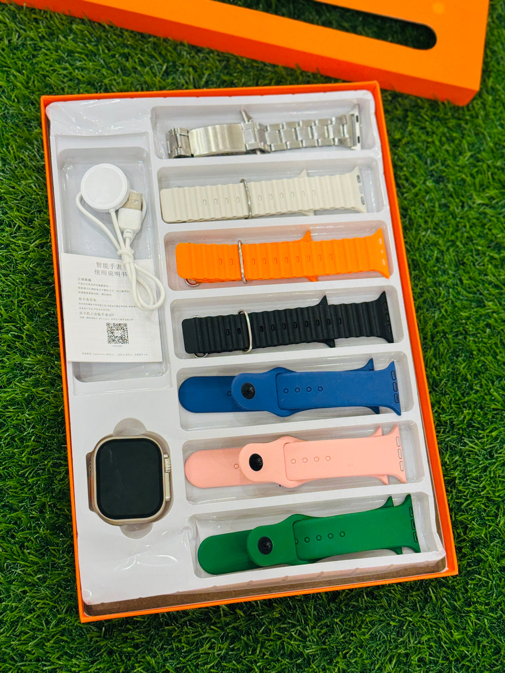 “Stylish ULTRA 2 smartwatch set 💥 7 straps, 1 vibe ⌚🔥”